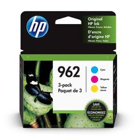 HP 962 | 3 Ink Cartridges | Cyan, Magenta, Yellow | 3HZ96AN, 3HZ97AN, 3HZ98AN