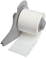 Brady M71-31-483 BradyBondz 1.5" Width x 1" Height White Color B-483 Ultra Aggressive Polyester Labels With Gloss Finish For BMP71 Label Printer (250 Per Roll)
