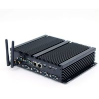HISTTON Fanless Mini PC Desktop PC Mini Industrial Computer Intel Core i5 4200U Processor 8GB/128GB 6 RS232 COM 4USB 3.0/ Dual HDMI Windows 10,Support Linux Ubuntu