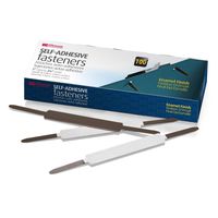 Officemate Self-Adhesive Prong Fasteners, Enamel Finish, 1 inch Capacity, 2.75 Inch Base, Box of 100 (99875)