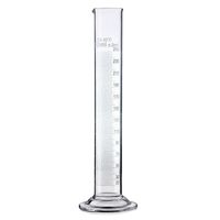 Premium Lab Glass Graduated Cylinder 250 ml - Borosilicate 250ml Lab Cylinder