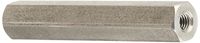 Hex Standoff, Stainless Steel, Female, M3-0.5 Screw Size, 6mm OD, 37mm Length, (Pack of 5)