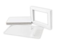 Golden State Art, Pack of 10 White Pre-Cut 5x7 Picture Mat for 4x6 Photo with White Core Bevel Cut Mattes Sets. Includes 10 High Premier Acid Free Bevel Cut Matts & 10 Backing Board & 10 Clear Bags