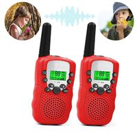 Fun Toy Toys for 7 8 Year Old Boys, Long Range Kids Walkies Talkies for Outdoor Travel Hunting Boy Gifts Age 3-12 Girls &Gifts Age 3-12(Red)