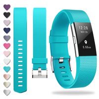 ZEROFIRE Compatible for Fitbit Charge 2, Replacement Adjustable Sport Bands for Charge 2 Heart Rate Fitness Wristbands, Women Men, Small and Large