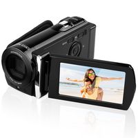 KINGEAR PL014 16MP Digital Camera DV Video Recorder Mini DV Camcorder with 3.0" Display 16x Digital Zoom