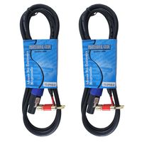 MCSPROAUDIO 12 Gauge Speaker Cables 2 CABLE PACK (10 Foot each)