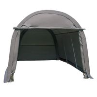 WALCUT 10x15x8ft Portable Heavy Duty Carport, Car Canopy Shelter Garage Storage Shed for Patio Outdoor, Gray, Round Top Style