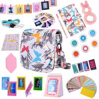 Tiessic Instax Mini 9 Camera Accessories Bundles Compatible with FujiFilm Instax Mini 9 Mini 8 Mini 8+ Camera with Mini 9 Case,108 Photos Mini Photo Album ,etc. (Color Butterfly，14 Items)