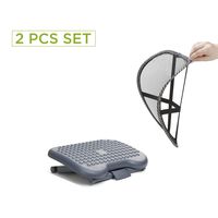 Mind Reader FTMESHCMB-BLK Foot Rest, One Size, Black