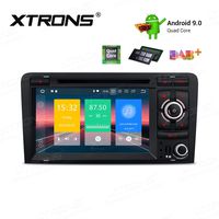 XTRONS Android 9.0 Car Stereo Radio DVD Player 7 Inch Touch Screen Double Din GPS Navigation Head Unit Supports Plug and Play WiFi Bluetooth 5.0 Backup Camera DVR OBD2 TPMS for Audi A3 S3 RS3