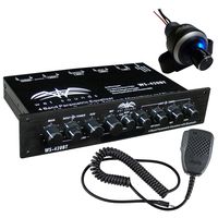 wet sounds 4 Band 3 Zone Parametric Half DIN Equalizer + Bluetooth Volume Remote