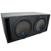 Universal Car Stereo Slotted S Port Dual 8" Alpine S-W8D2 Type S Car Audio Subwoofers Custom Sub Box Enclosure Package New