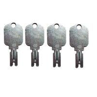 Mover Parts (4) Forklift Key for Clark Yale Hyster Komatsu Gradall Gehl Crown & More