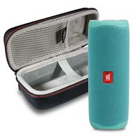 JBL FLIP 5 Portable Speaker IPX7 Waterproof On-The-Go Bundle with gSport Deluxe Hardshell Case (Teal)
