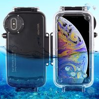 HAWELL iPhoneXS MAX Diving Case, Professional [40m/130ft] Surfing Swimming Snorkeling Photo Video Waterproof Protective Case Underwater Housing for iPhone with Lanyard (iPhone Xs MAX Black)