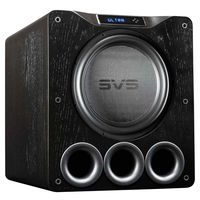 SVS PB16-Ultra Subwoofer (Black Oak) - 16-inch Driver, 1,500-Watts RMS, DSP App Control, Ported Cabinet