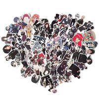 Bowinr Black Butler Car Stickers, Anime Bumper Sticker for Phone, Laptop, Car, Lugguage, Skateboard and More (70pcs)
