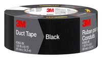 3M Black Duct Tape, 3960-BK, 1.88 Inches by 60 Yards