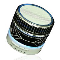 Mini Bluetooth Speaker Wireless Stereo Speaker Handsfree Music Player Desktop Speaker with TF Card Slot Compatible Android Phones Motorola LG G5 G6 Samsung Laptops PC Home Outdoors Black