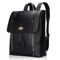 Estarer Womens Faux Leather Laptop Backpack 15.6 Inch Computer Bookbag for College School Work