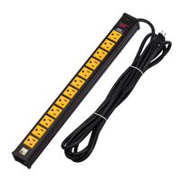 CRST 12-Outlet Heavy-Duty Power Strip with 15 Amps, 15-Foot Power Cord for Kitchen, Office, School (UL Listed) (Renewed)