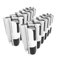 2 Pack East Brooklyn Labs Durable AA Battery Storage Each Caddy Can Hold Up to 12 Batteries Compatible with The Radcad Charger