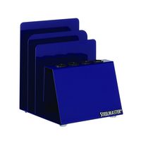 STEELMASTER Pen and Note Holder, 5.38 x 5.25 x 4.5 Inches, Blue (26494008)