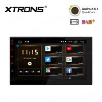 XTRONS Universal 7 Inch Touch Display Android 8.1 Car Stereo Radio GPS Navigator with Bluetooth 5.0 USB SD Supports OBD2 Backup Camera DVR Full RCA SWC WiFi 4G 3G