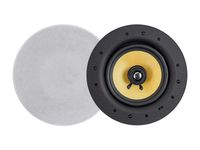 Monoprice Caliber 60-Watt Powered 6.5in Ceiling Speakers Fiber 2-Way with Bluetooth