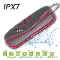 Wireless Bluetooth Speaker,Outdoor Portable Speaker with Stereo HD Audio and Enhanced Bass,Dual Driver Speaker,Handsfree Calling,FM Radio,Beach Radio and Waterproof Bluetooth Speaker (Grey)