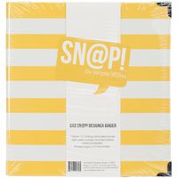 Simple Stories Snatp! Striped Designer Binder, 6" x 8", Yellow