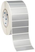 Brady THT-18-435-3 3" Width x 1" Height, B-435 Metallized Polyester, Gloss Finish Silver Thermal Transfer Printable Label (3000 per Roll)