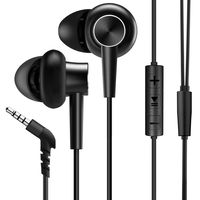 Aoslen in Ear Headphones Wired Earphones Noise Cancelling Earbuds Bass Stereo Sports Headsets with Microphone & Button Control & Volume Control for iPhone Android Smartphones Mp3 Player Etc - Black