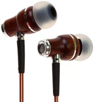 Symphonized NRG 2.0 Earbuds with Microphone, Noise Isolating Headphones Earbuds Heavy Deep Bass Earphones Ear Buds, in Ear Headphones for iPhone Android Phone iPad Tablet Laptop and More (Brown)