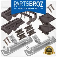 W10712394 Dishwasher Rack Adjuster Kit for Whirlpool & Kenmore Dishwashers by PartsBroz - Replaces Part Numbers W10712394, AP5956100, W10350376, PS10064063, W10238418, W10253546, W10712394VP