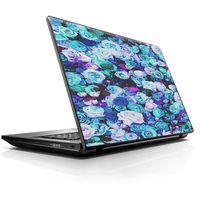 15 15.6 inch Laptop Notebook Skin Vinyl Sticker Cover Decal Fits 13.3" 14" 15.6" 16" HP Lenovo Apple Mac Dell Compaq Asus Acer/Blue Roses Floral Pattern