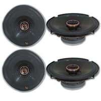 4 x Infinity REF-6522ex 6.5-inch 2-Way Car Audio Shallow Mount Coaxial Speakers 6-1/2" 6522ex