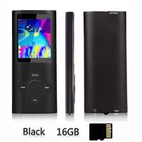 Ploveyy MP3 Player MP4 Player Including a 16GB Micro SD Card,extensible 64 GB,Mini USB Port 1.8 LCD, with Photo Viewer, E-Book Reader, Voice Recorder & FM Radio,Video/Media/Music Player (Black)