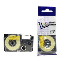 LM Tapes - Casio KL-750 9mm Black on Yellow Compatible Label Tape for Casio KL750 EZ Label Printer