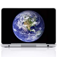 Meffort Inc 17 17.3 Inch Laptop Notebook Skin Sticker Cover Art Decal (Included 2 Wrist pad) - Earth View