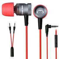 GranVela G10 3.5mm Jack Earphones With Microphone - Retail Packaging - Red