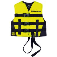 GENUINE SEA-DOO YOUTH SMALL SANDSEA PFD YELLOW LIFE JACKET 2858390426