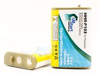 2x Pack - HHR-P103 Cordless Phone Battery Replacement (700mAh, 3.6V, NI-MH) - Compatible with Panasonic KX-TD7896, HHR-P103, KX-TD7680, AT&T EP5632, KX-TD7684, VTech i5871, KX-TG2382, VTech IP8100, VTech i5808, AT&T EP590-2