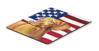 Caroline's Treasures LH9012MP USA American Flag with Vizsla Mouse Pad, Hot Pad or Trivet, Large, Multicolor