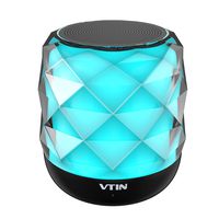 Vtin LED Portable Bluetooth Speaker, V4.2 Indoor/Outdoor Bluetooth Speaker, LED Speaker Bedside Lamp, Colorful Nightlight, Built-in Mic, Speakerphone/TF Card/Tablet/Laptop/Echo Dot Supported