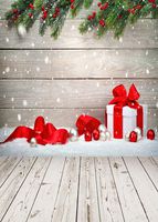TMOTN 5X7ft Christmas Theme Photography Backdrop Christmas Tree Gift White Snow Wood Floor Children Photo Studio Background D2194