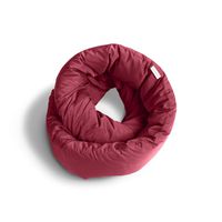 Huzi Infinity Pillow - Versatile Soft Neck Support Scarf Travel Pillow for Sleep in Flight, Airplane (Burgundy)