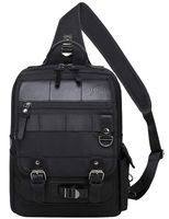 Mygreen Retro Messenger Bag Sling Bag Outdoor Cross Body Bag Shoulder Bag Black