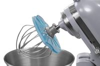 Whisk Wiper PRO for Stand Mixers - Mix Without The Mess - The Ultimate Stand Mixer Accessory - Compatible With Most KitchenAid Stand Mixers (For Tilt-Head Mixers, Glass Blue)